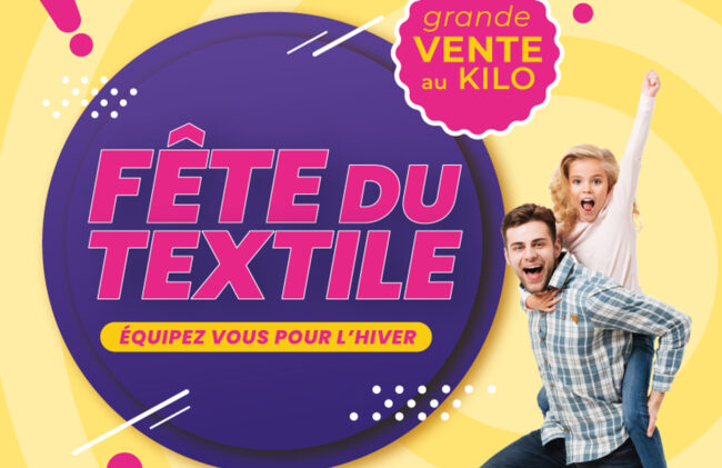 Fête du textile le samedi 20 septembre de 9h à 18h.