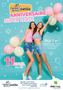 Le centre de tri textile du Précoval fête ses un an le samedi 11 avril de 9h à 18h